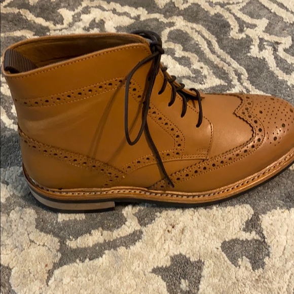Samuel Windsor Shoes | Samuel Windsor Tan Wingtip Boots | Color: Tan | Size: 7 | Livmorehouse's Closet